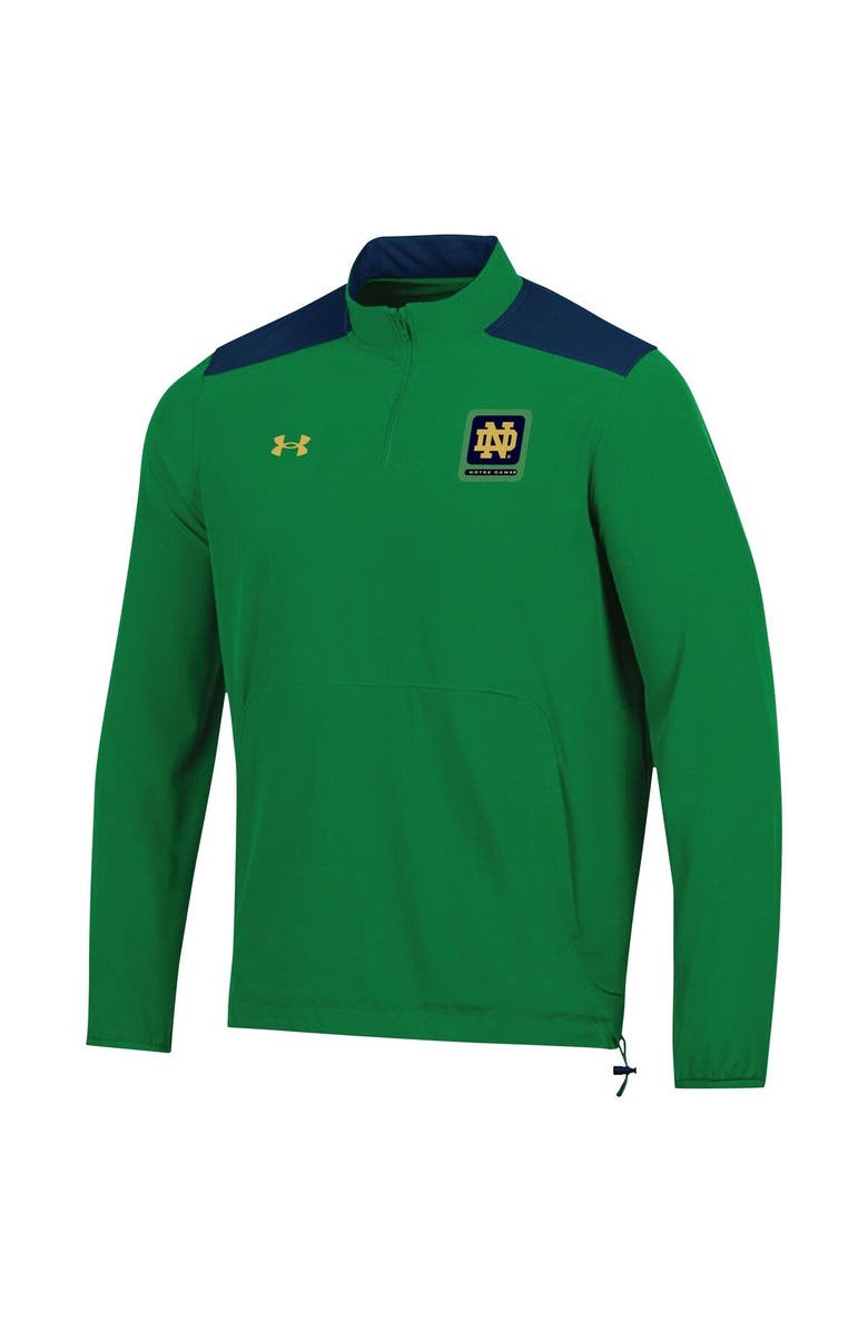 Under Armour Men's Under Armour Green Notre Dame Fighting Irish 2023 Motivate Half-Zip Top, Alternate, color,