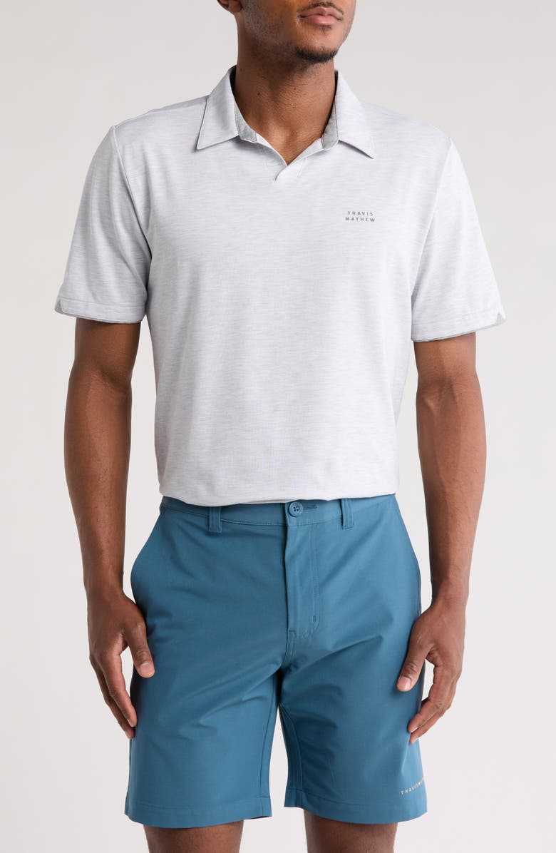 TravisMathew Late At Night Stretch Knit Polo, Main, color, 