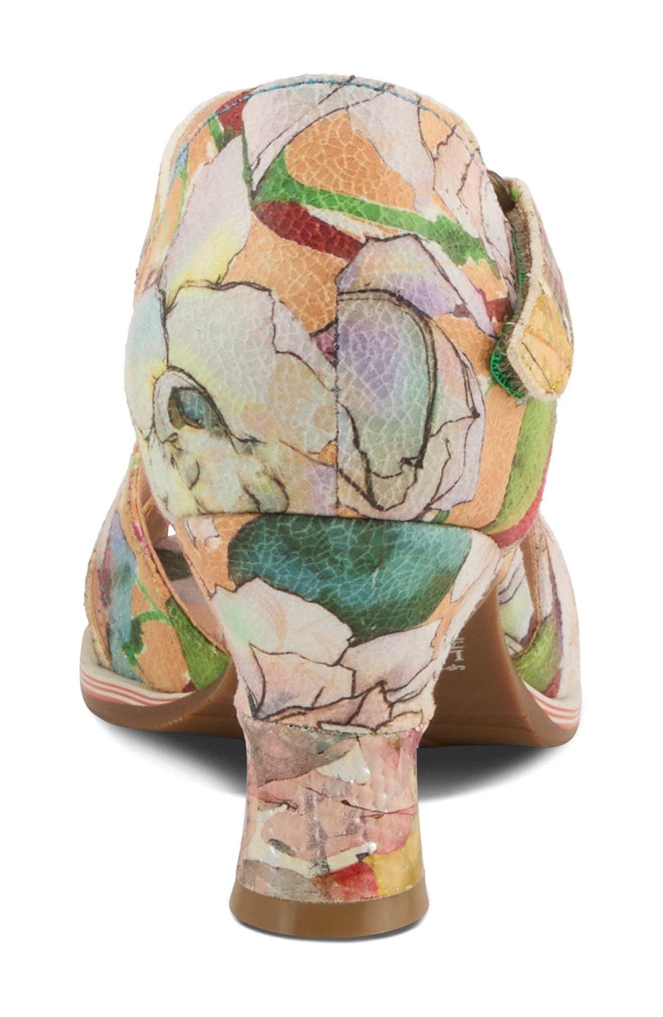 L
Artiste by Spring Step Waltz Ankle Strap Sandal, Alternate, color, Orange Multi