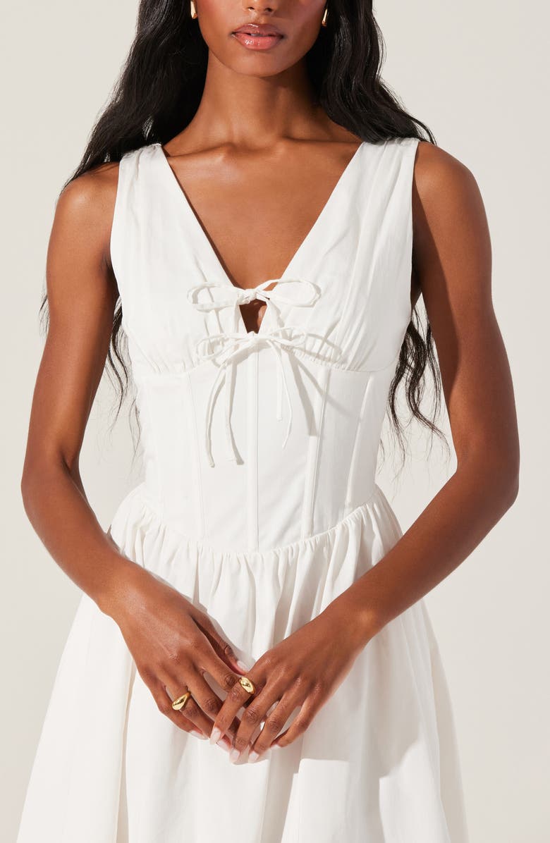 ASTR the Label Maili Sleeveless A-Line Dress, Alternate, color, White