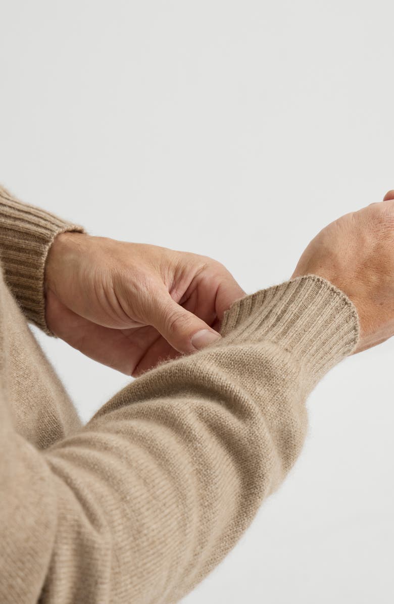 Brunello Cucinelli Cashmere sweater, Alternate, color, Light Brown