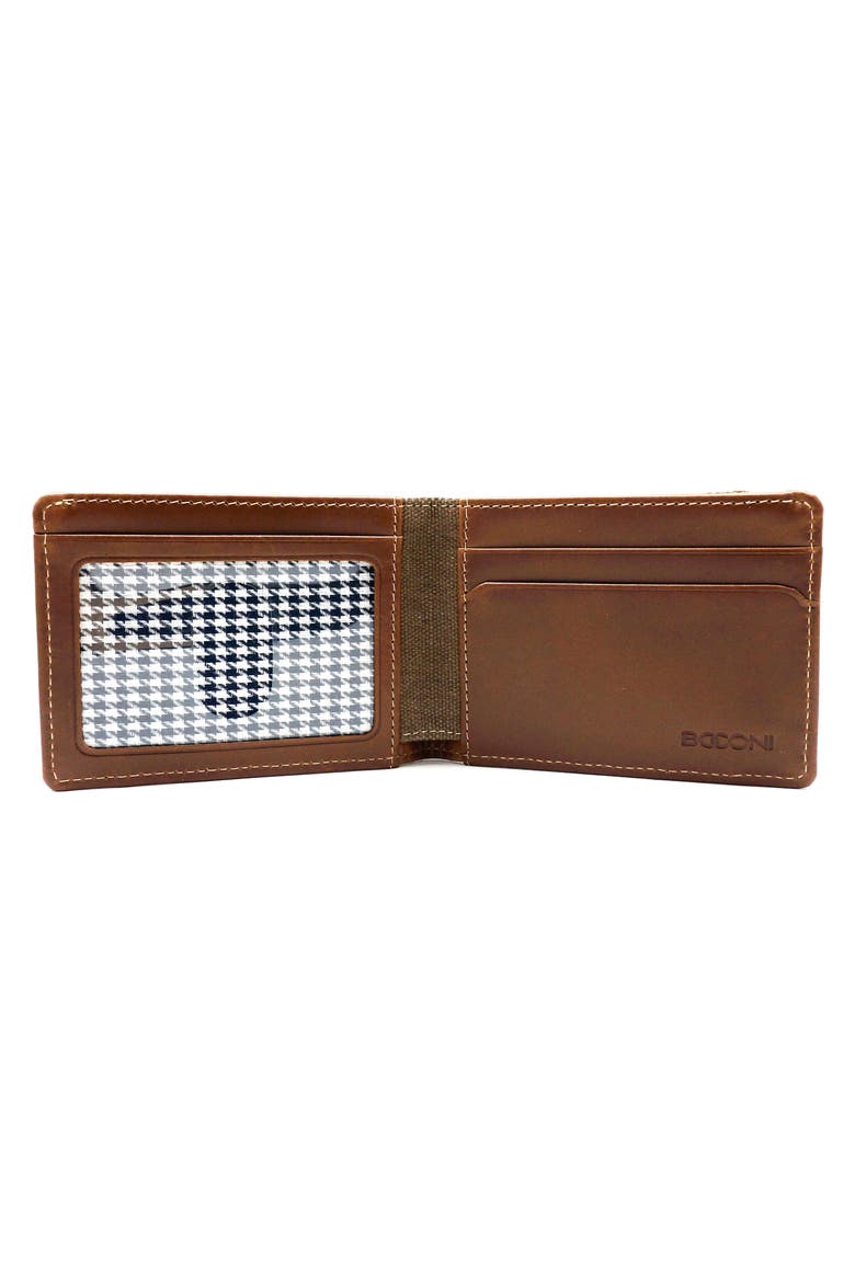 Bryant Leather & Canvas Slimster Wallet, Alternate, color, MAHOGANY/HEATHER