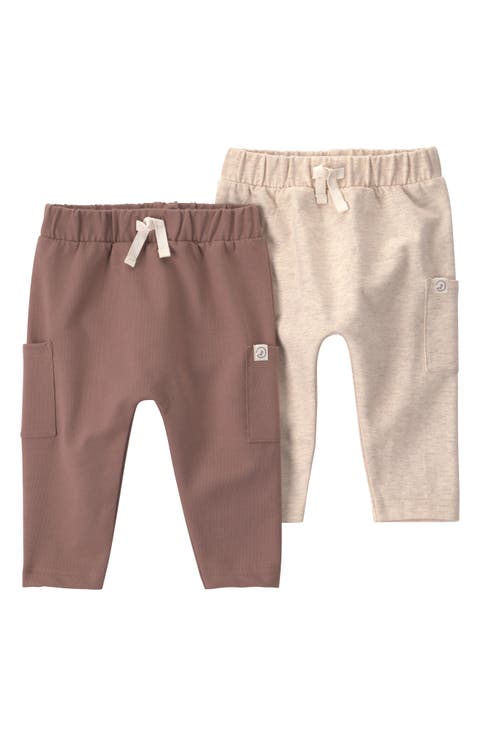 Kids' 2-Pack Organic Cotton Blend Cargo Pants