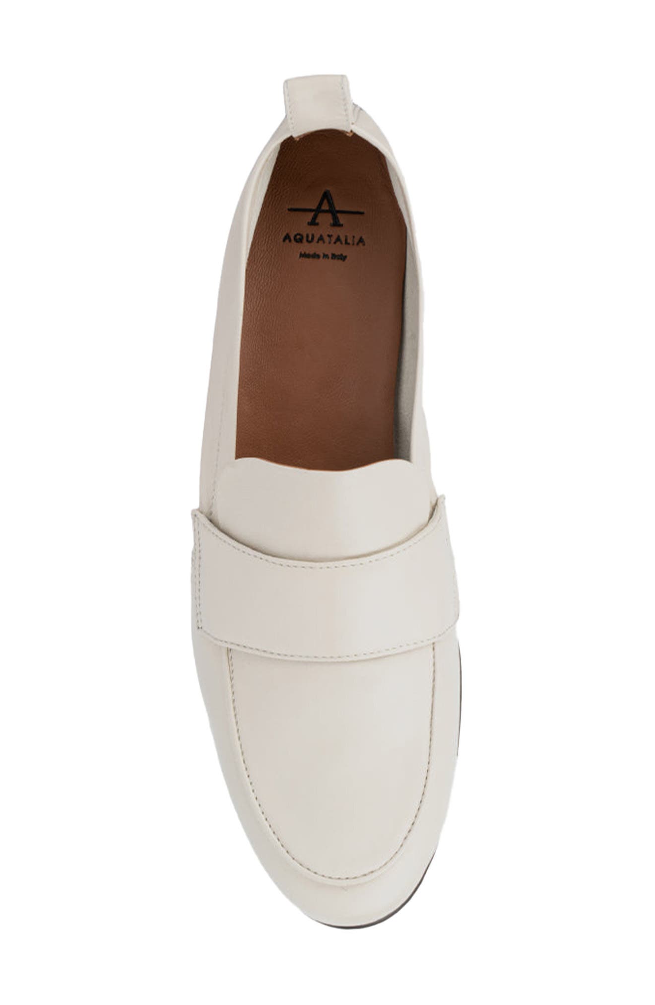 Aquatalia Shivani Weatherproof Loafer, Alternate, color, Ivory