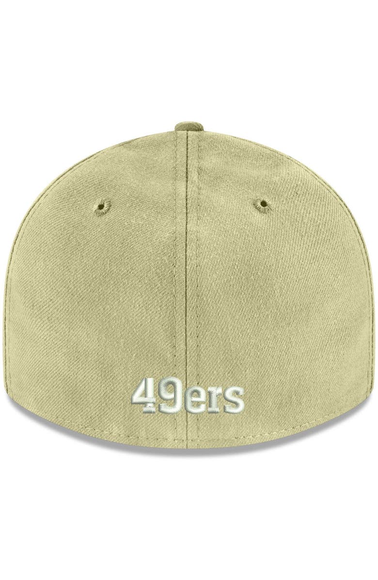 New Era Men's New Era Gold San Francisco 49ers Omaha Throwback Low Profile 59FIFTY Fitted Hat, Alternate, color, 