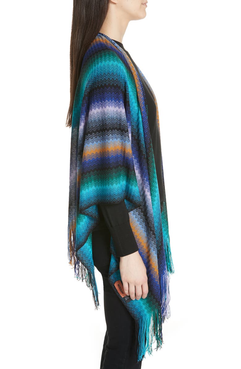 Missoni Wool Cape, Alternate, color,