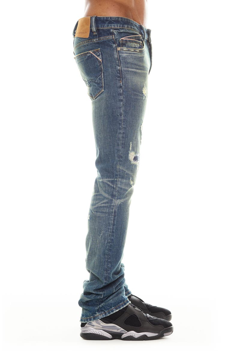 Lenny Ripped Bootcut Jeans, Alternate, color, DODGE