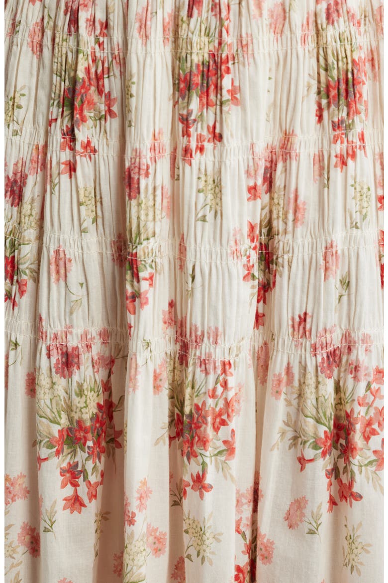 Quinette Organic Cotton Voile Midi Dress, Alternate, color, LANTANA FLORAL