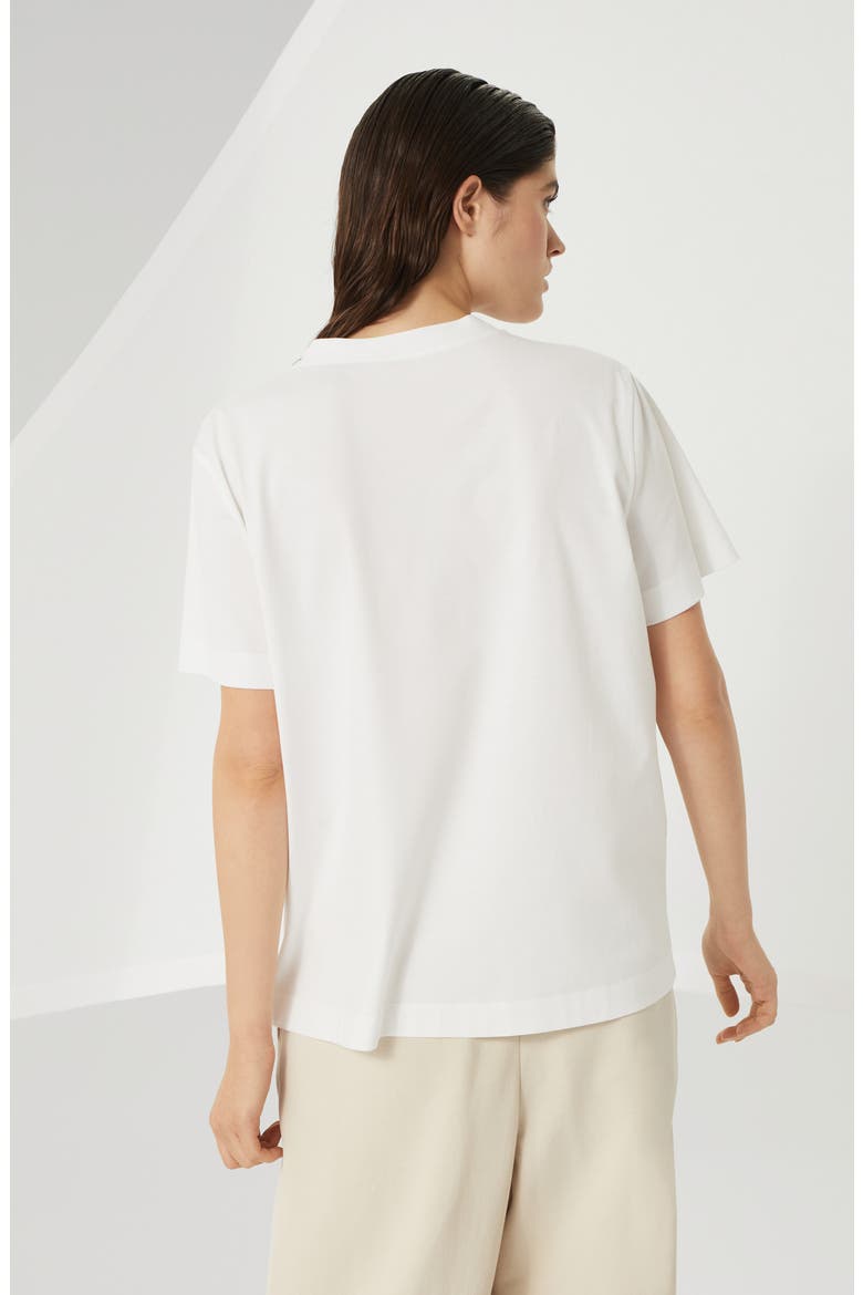T-shirt with monili, Alternate, color, White