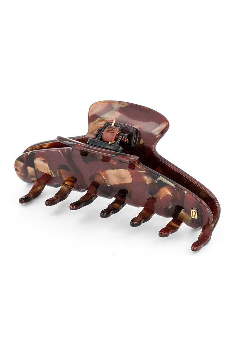 Effet Speciaux Large Acetate Hair Clip, Alternate, color, Dark Brown