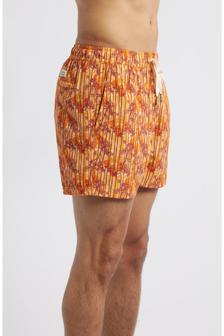 Bungalow Water Repellent Swim Trunks, Alternate, color, SUNNY BAMBOO WL
