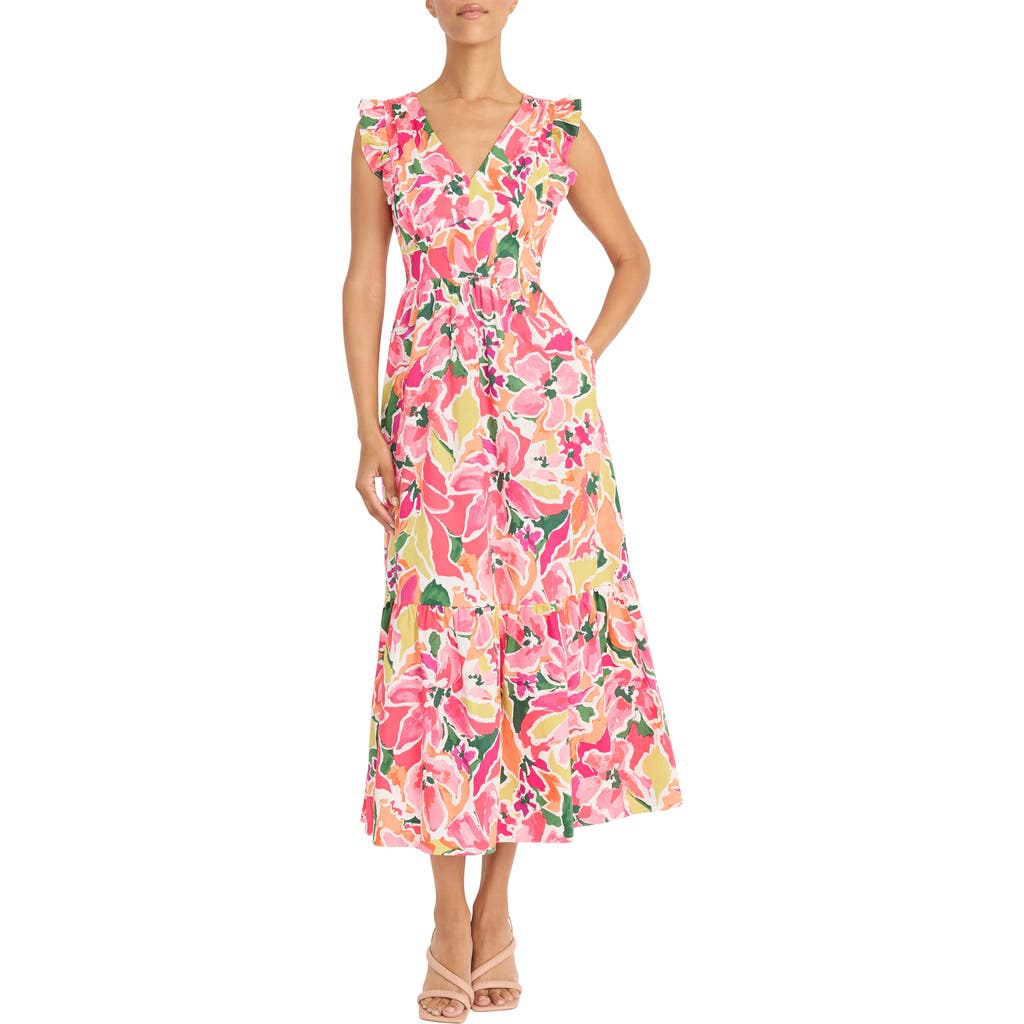 Maggy London Maxi Dress In Pink
