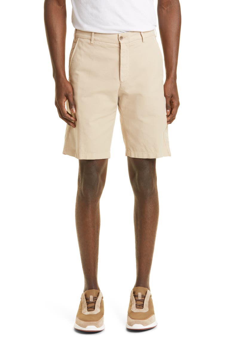 Loro Piana Deck Stretch Cotton Bermuda Shorts, Main, color, 