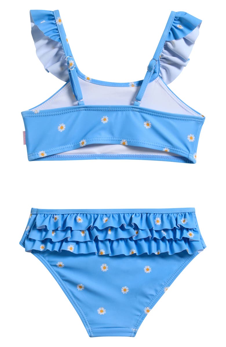 Seafolly Kids' Daisy Chain Two-Piece Swimsuit, Alternate, color, Daisy Chain Blue