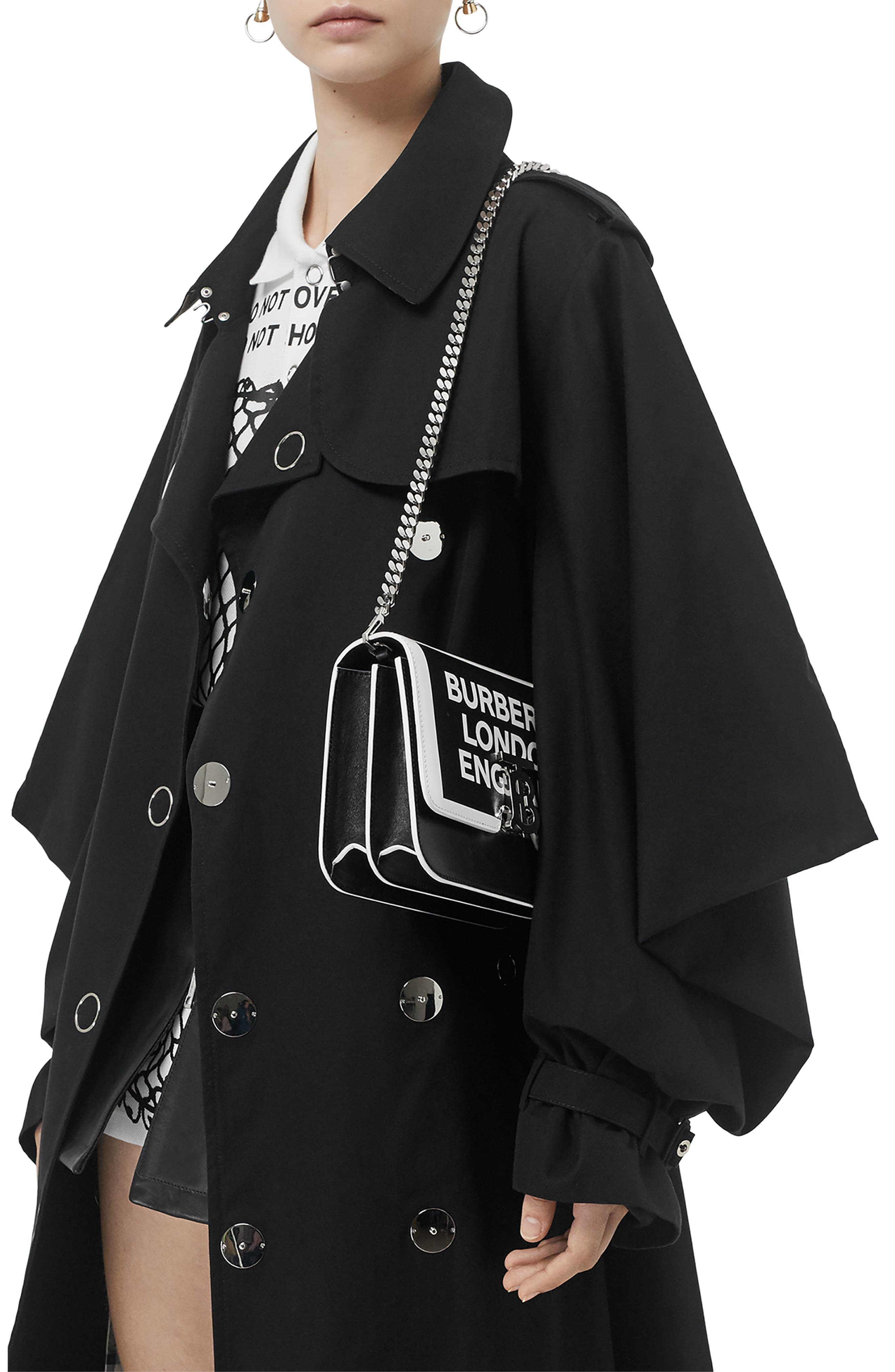 Burberry Small Painted Edge Logo TB Crossbody Bag, Alternate, color, 