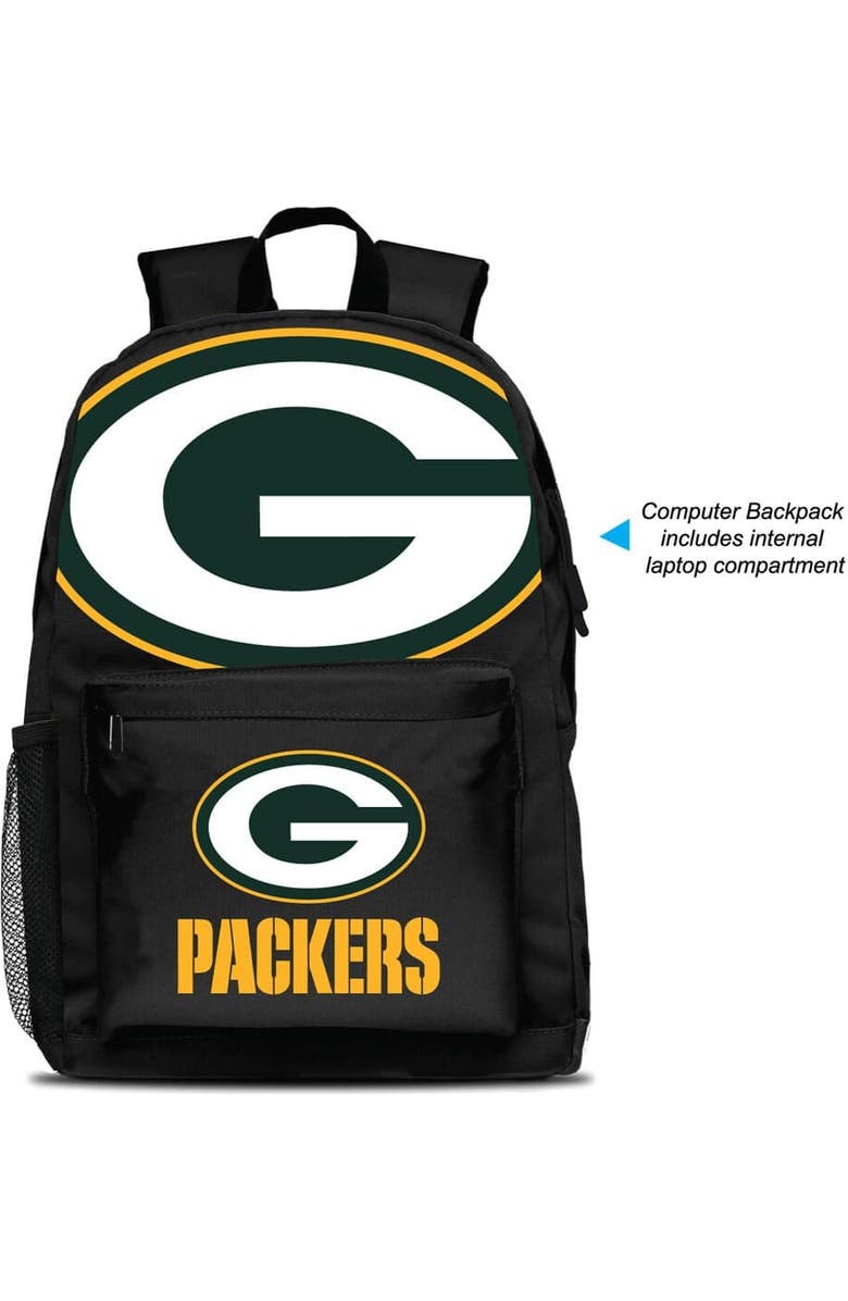 MOJO Green Bay Packers MOJO Large Logo Fan Backpack, Main, color, Black