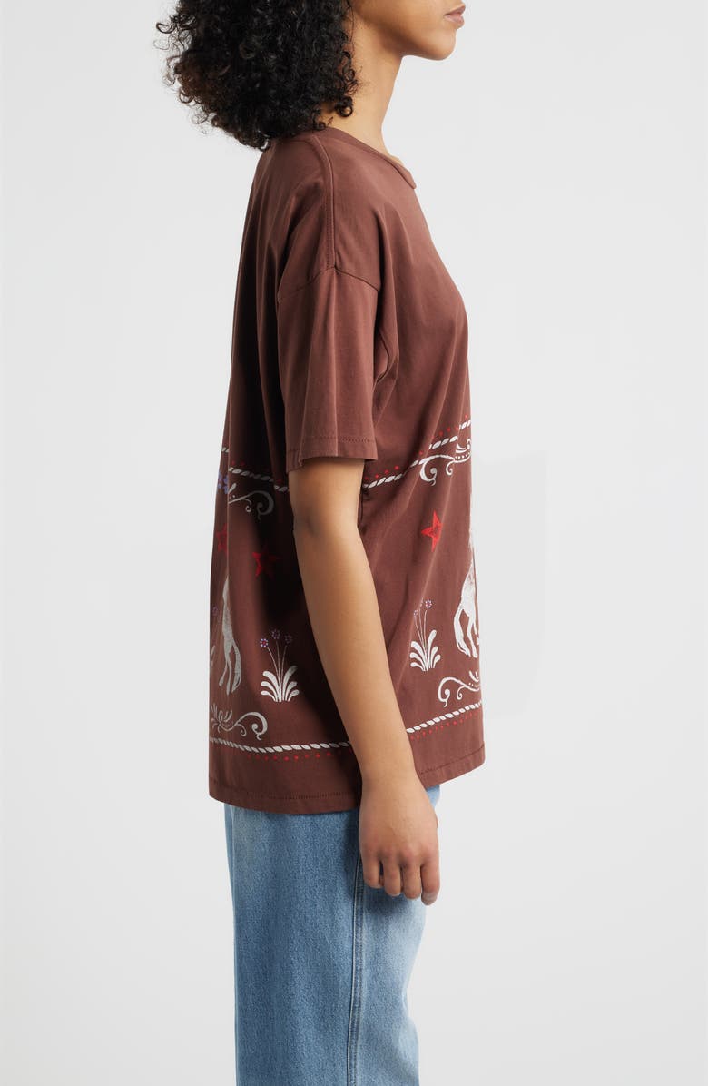 Daydreamer Prairie Horse Cotton Graphic T-Shirt, Alternate, color, Nutmeg