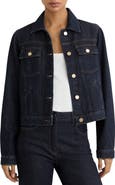 Reiss Carmen Denim Trucker Jacket
