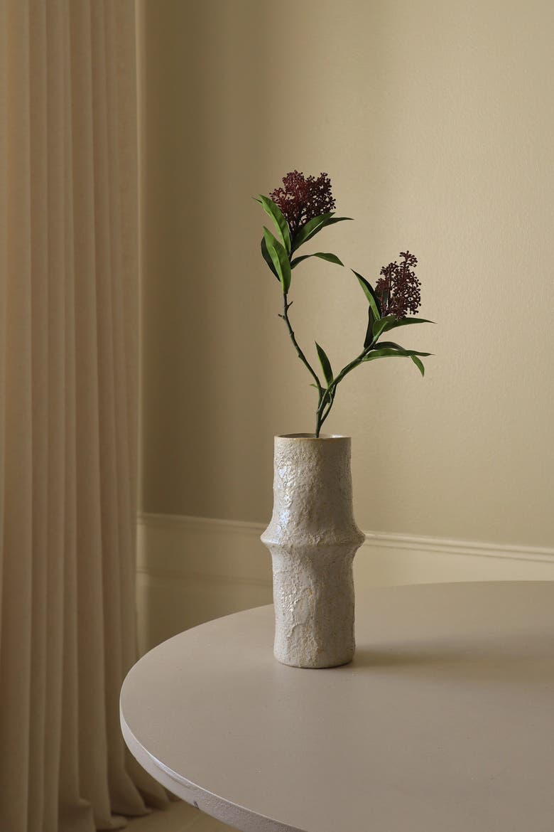 Purple Skimmia Berry Branch, Alternate, color, Purple