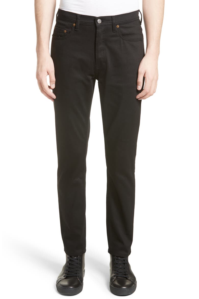River Slim Taper Jeans, Main, color, BLACK