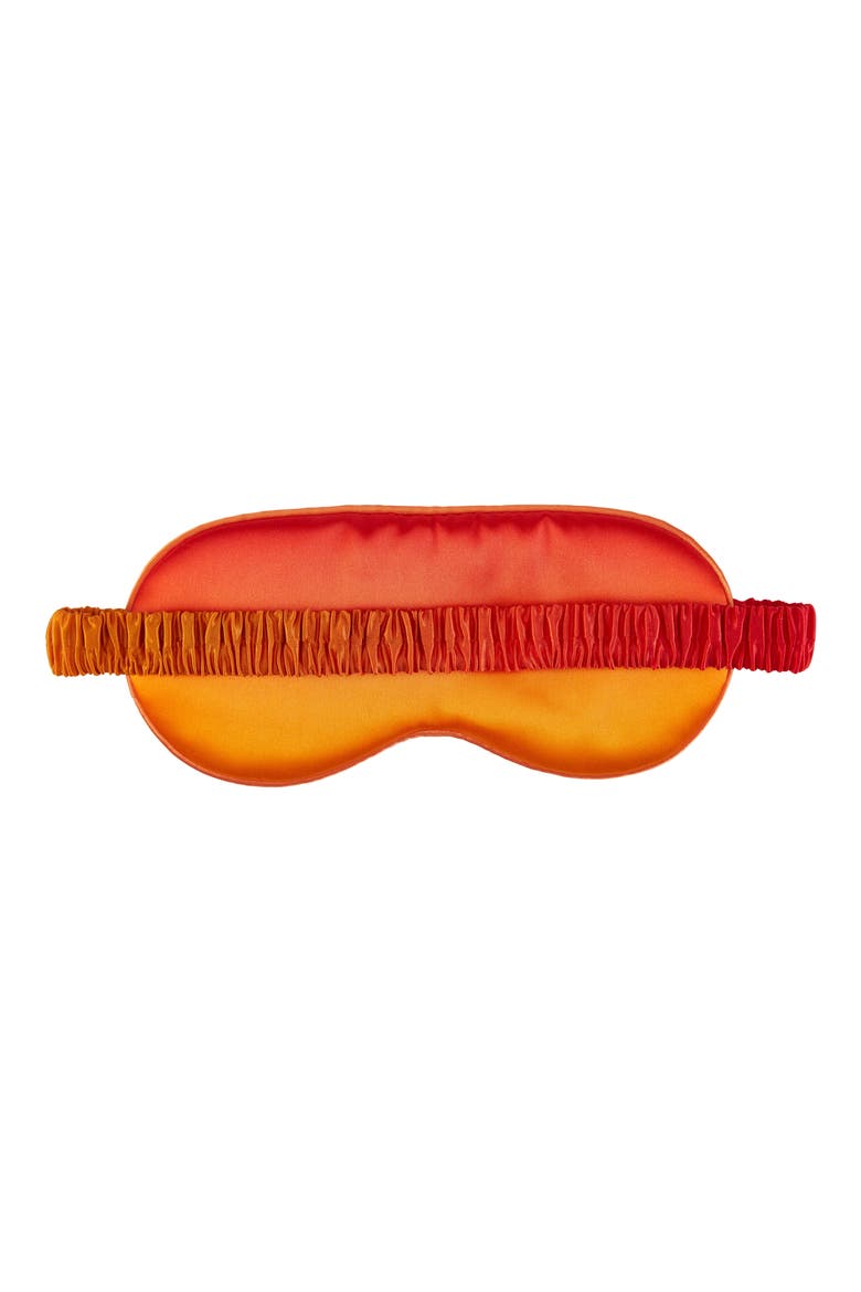 Silk Sleep Mask, Alternate, color, ORANGE OMBRE