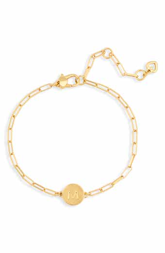 Kate Spade New York initial charm chain bracelet
