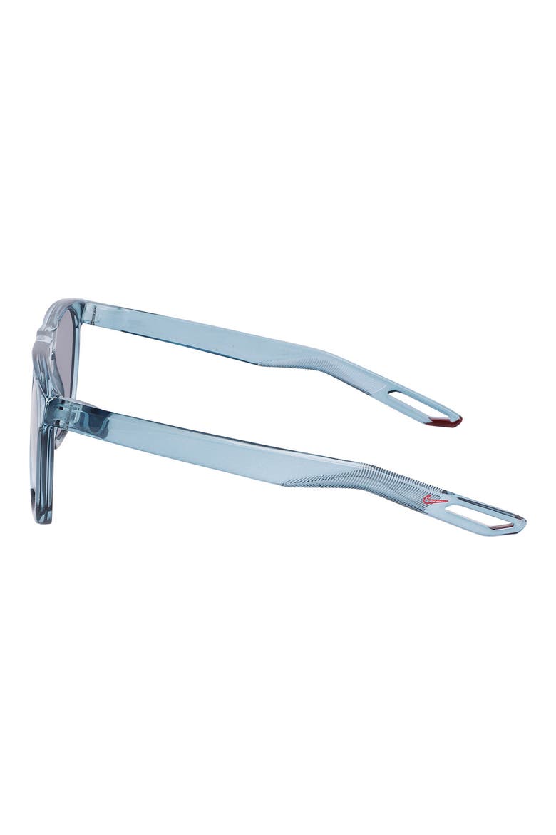 Flatspot XXII 52mm Geometric Sunglasses, Alternate, color, WORN BLUE/ SILVER FLASH