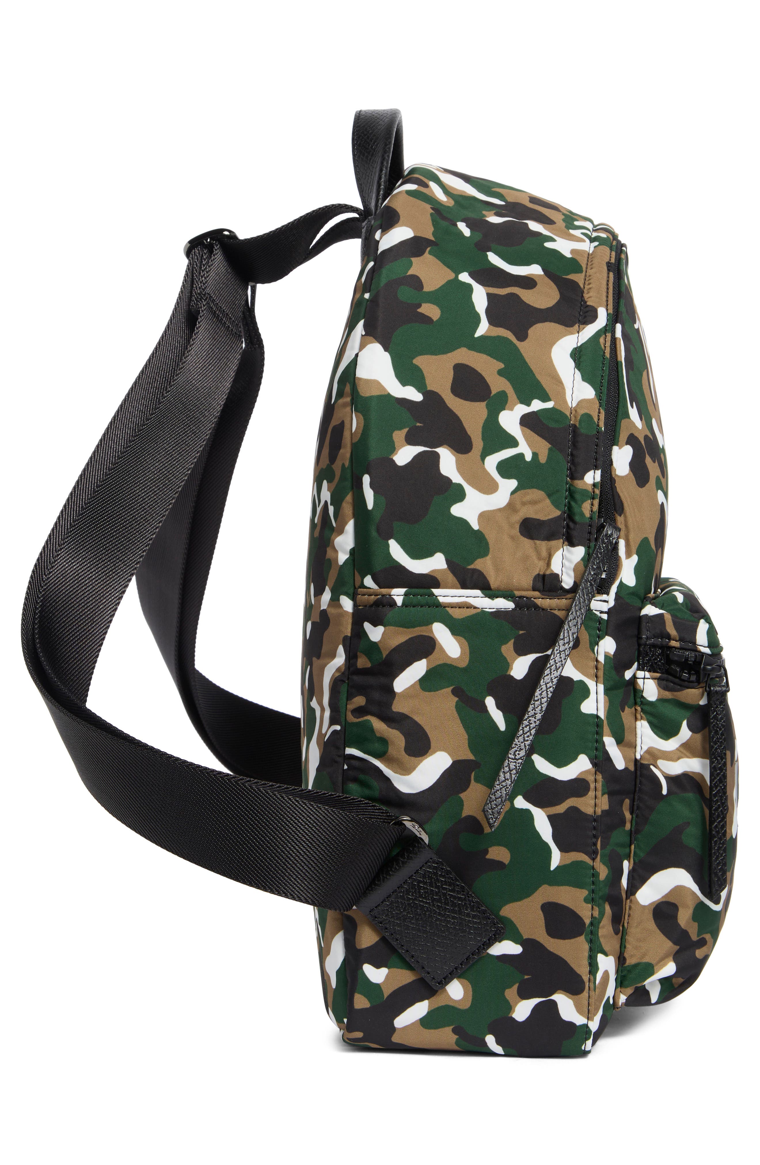 Longchamp Camo Backpack, Alternate, color, Khaki