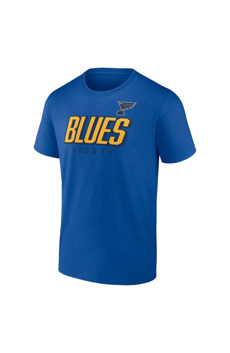 FANATICS Men's Fanatics Branded Blue St. Louis Blues Wordmark Two-Pack T-Shirt Set, Alternate, color, 