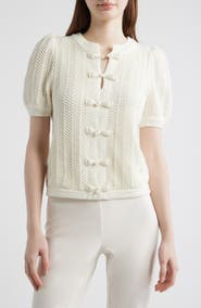 Elie Tahari The Billie Bow Cardigan