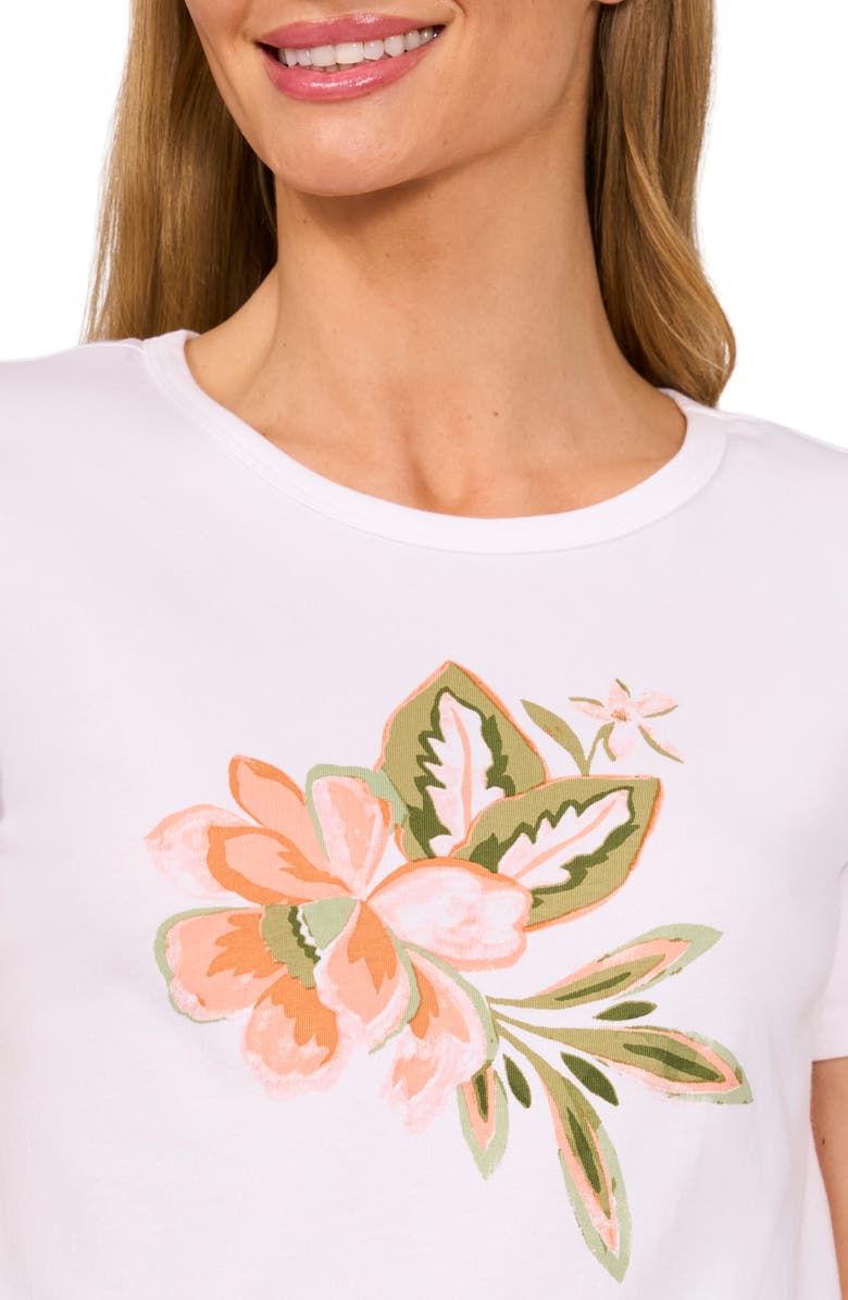 CeCe Flower Crewneck Cotton Graphic T-Shirt, Alternate, color, 