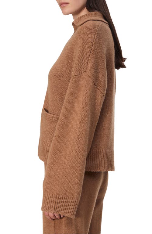 Rag & Bone Danica Wool-blend Polo Jumper In Camel