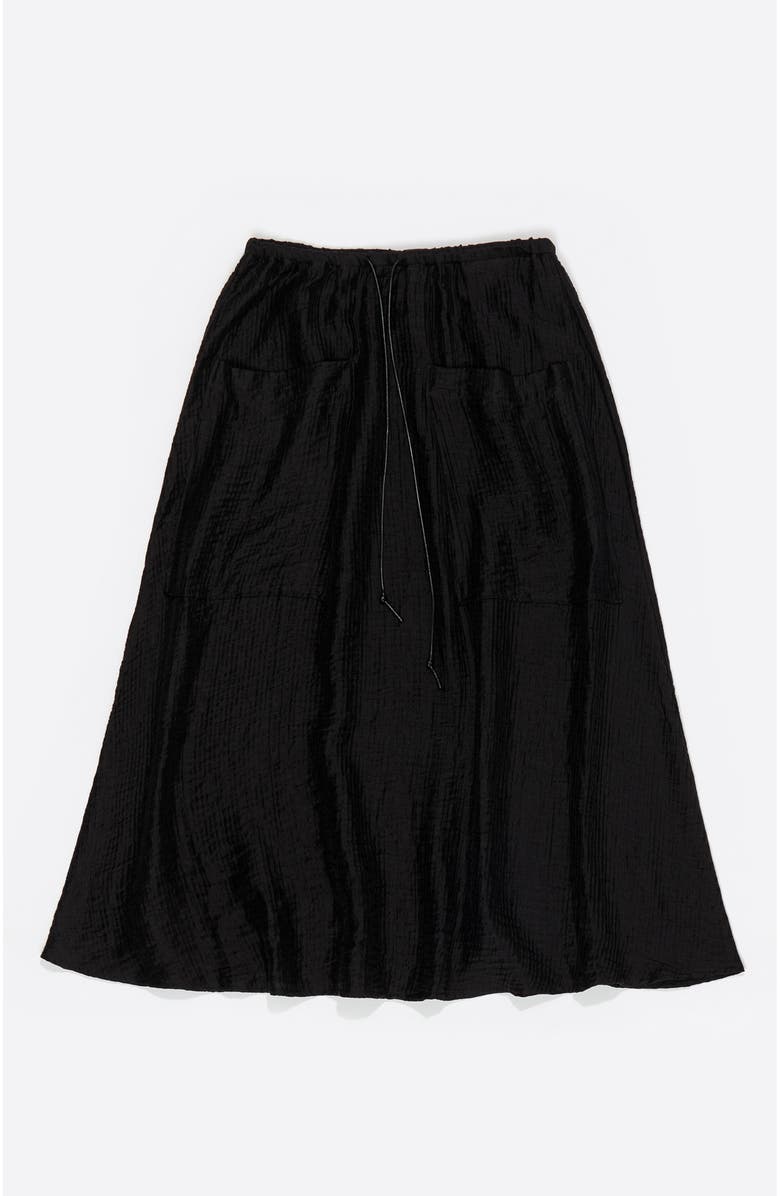 Bimba y Lola Adjustable Waist Skirt, Alternate, color, Washed Black