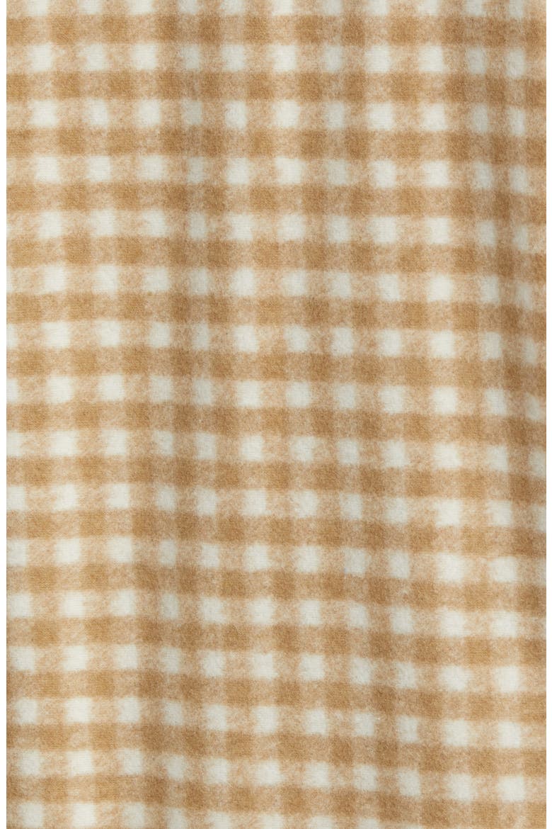 Gingham Oversize Shirt Jacket, Alternate, color, TAN MULTI