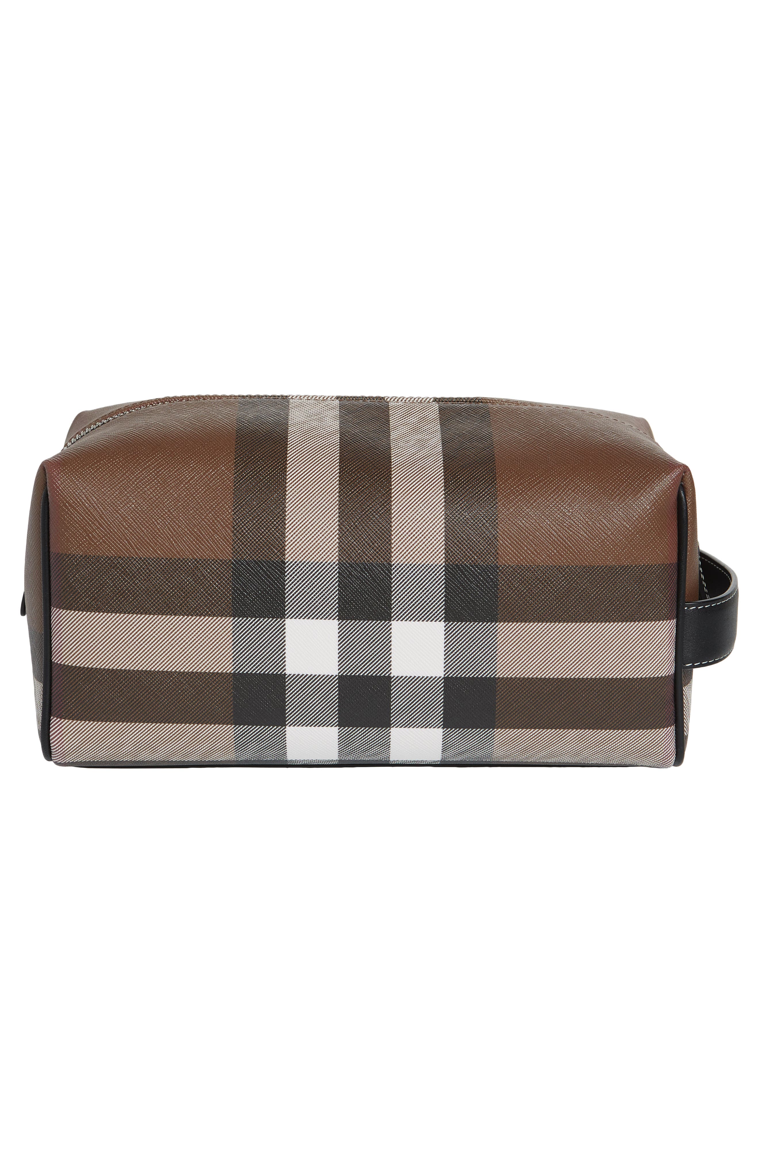 Burberry Check Dopp Kit, Alternate, color, 