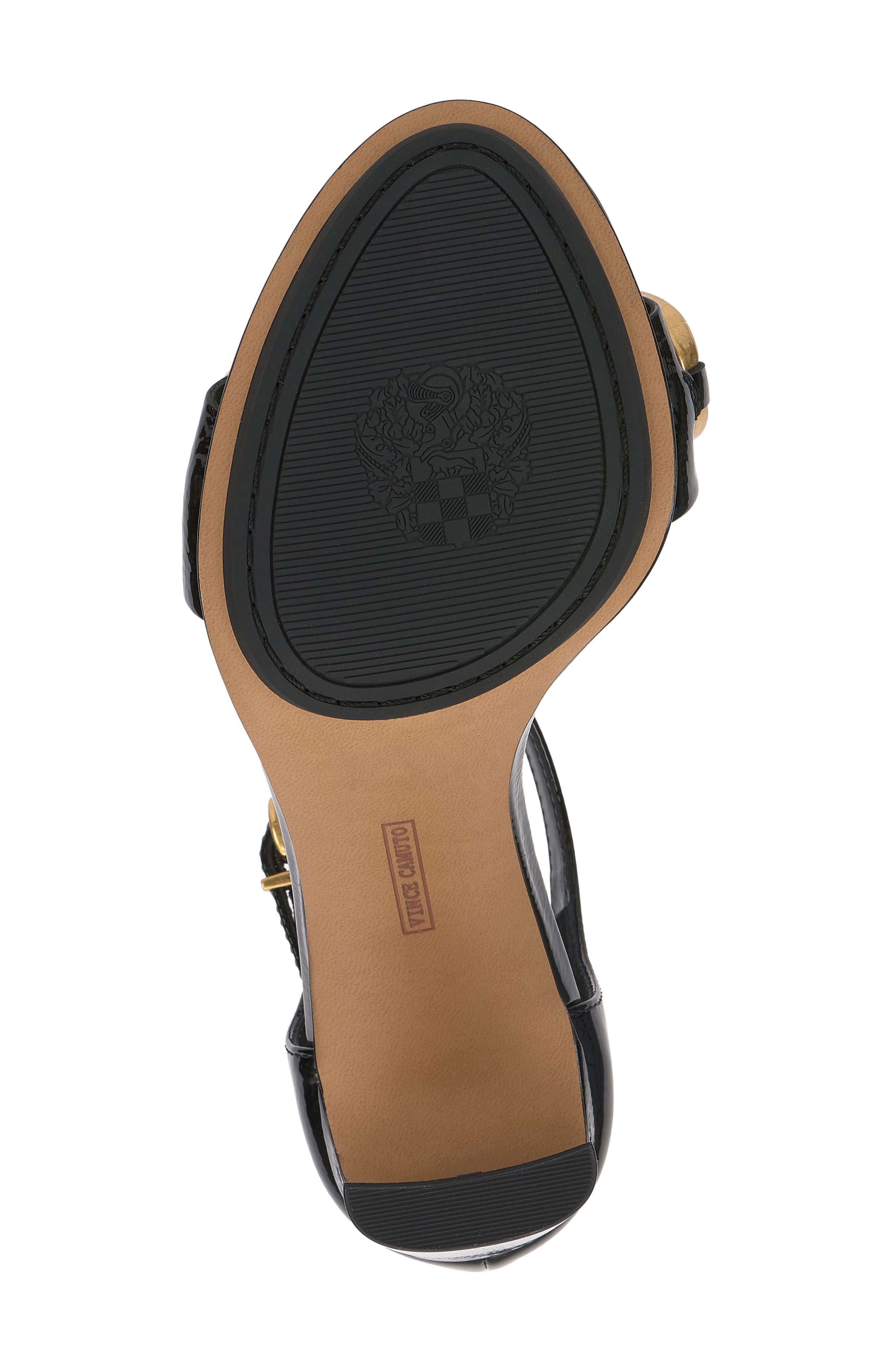Vince Camuto Aurelia Ankle Strap Sandal, Alternate, color, Black