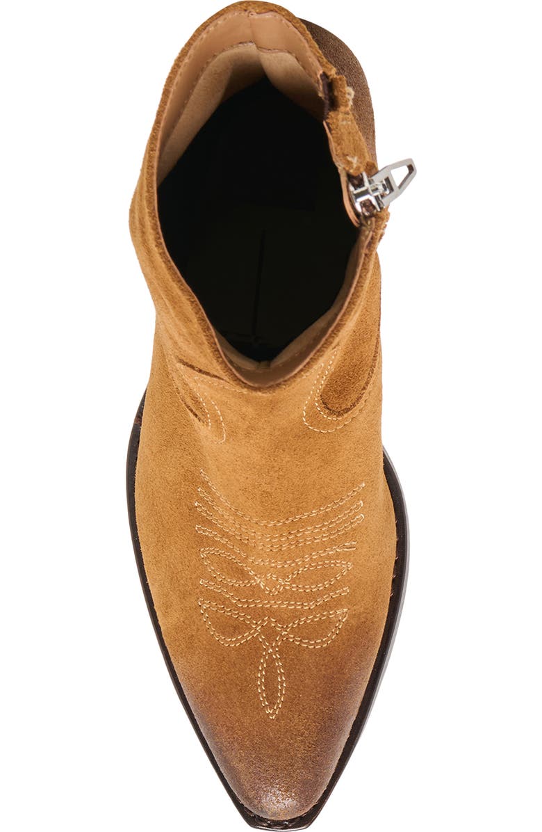 Dolce Vita Klyde Western Boot, Alternate, color, Cognac Suede