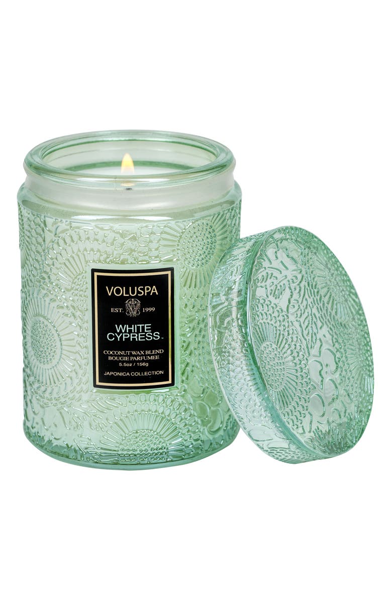 Voluspa Japonica White Cypress Jar Candle, Alternate, color, White Cypress