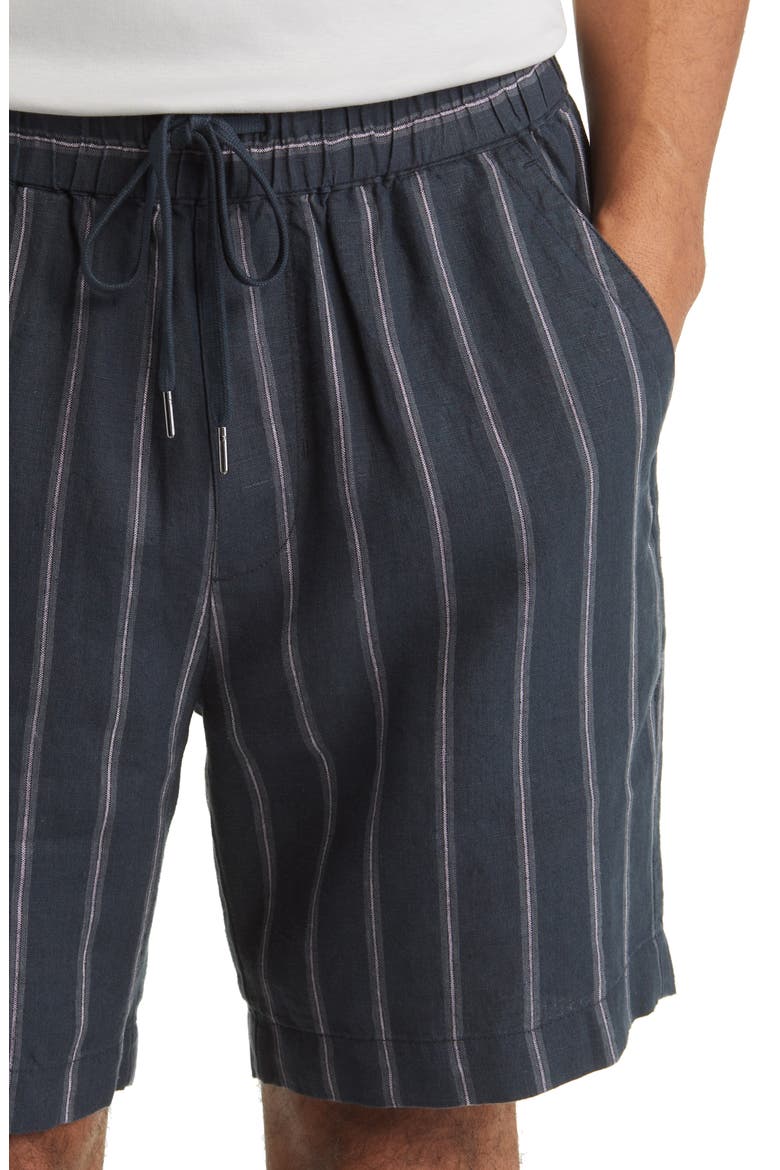 Windsor Stripe Drawstring Shorts, Alternate, color, COASTAL BLUE