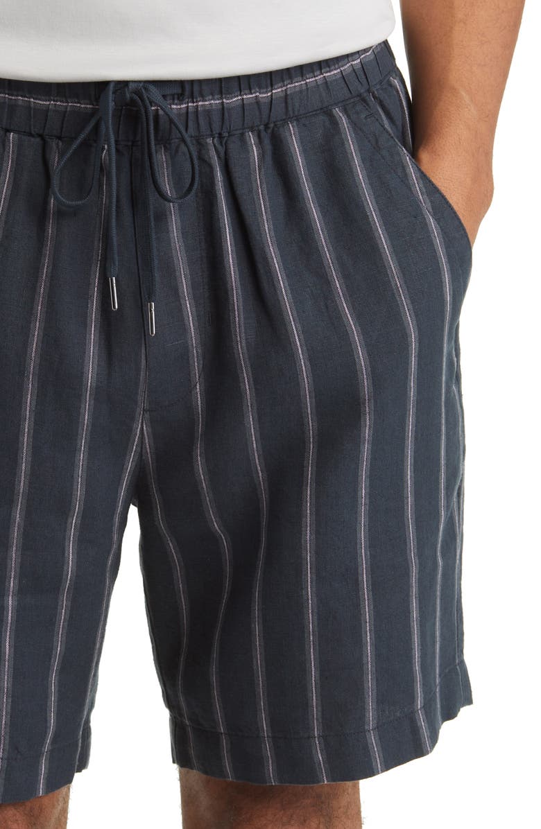 Vince Windsor Stripe Drawstring Shorts, Alternate, color,