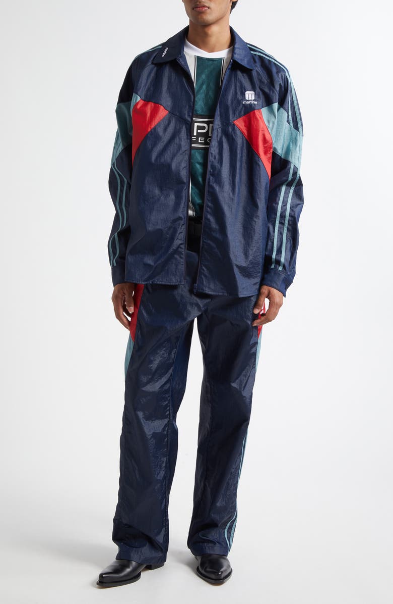 Martine Rose Shirt Track Jacket, Alternate, color, Blue Navy