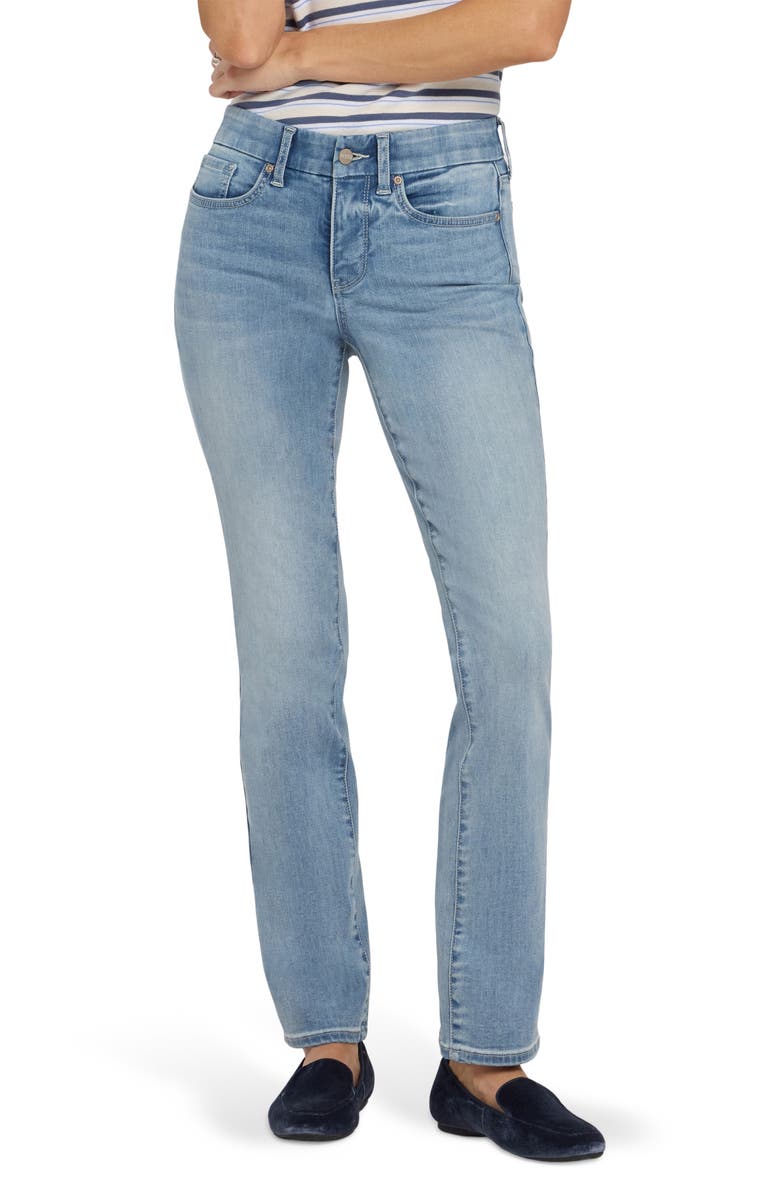 NYDJ Waist Match Marilyn Straight Leg Jeans, Main, color, Bloom Bound