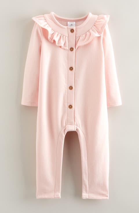 Ruffle Fleece Romper (Baby)