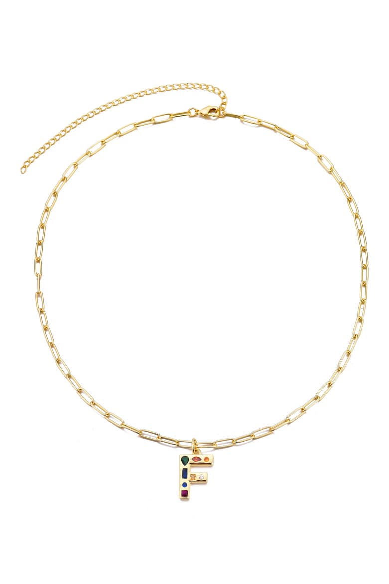 Initial Pendant Necklace, Alternate, color, GOLD-F