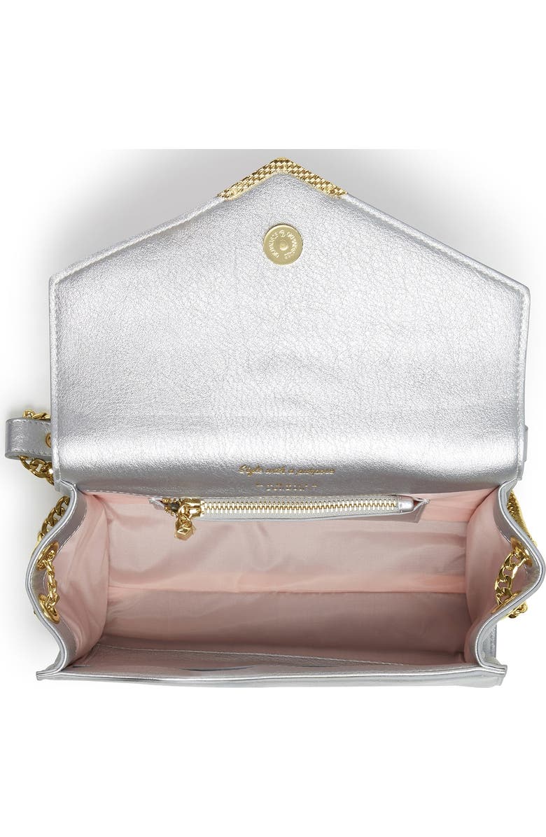 LaBante London Kensington Vegan Cross-Body Bag, Alternate, color, Silver