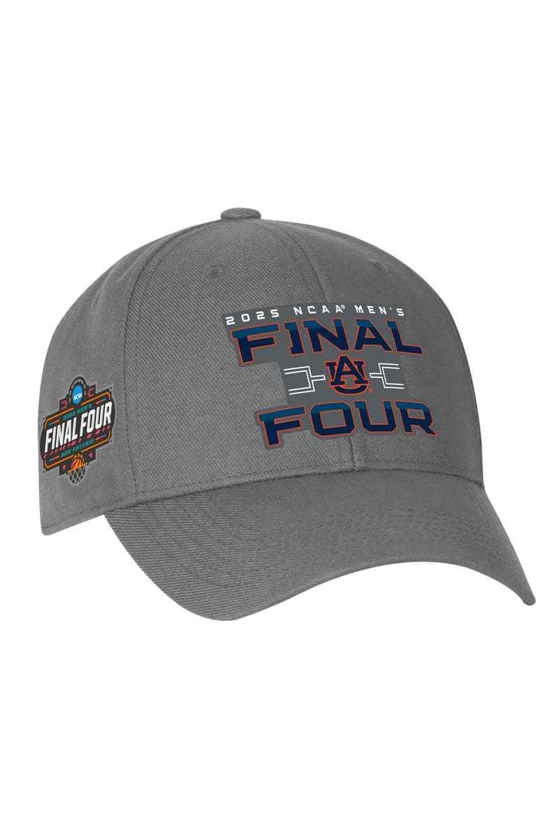 Under Armour Men's Under Armour Graphite Auburn Tigers 2025 NCAA Men's Basketball Tournament March Madness Final Four Adjustable Hat, Main, color, 