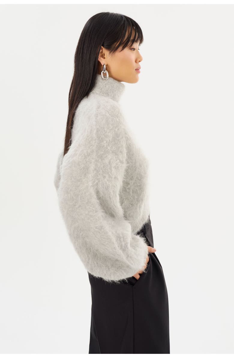 LAMARQUE Garcelle | Wool Turtleneck Sweater, Alternate, color, Heather Grey