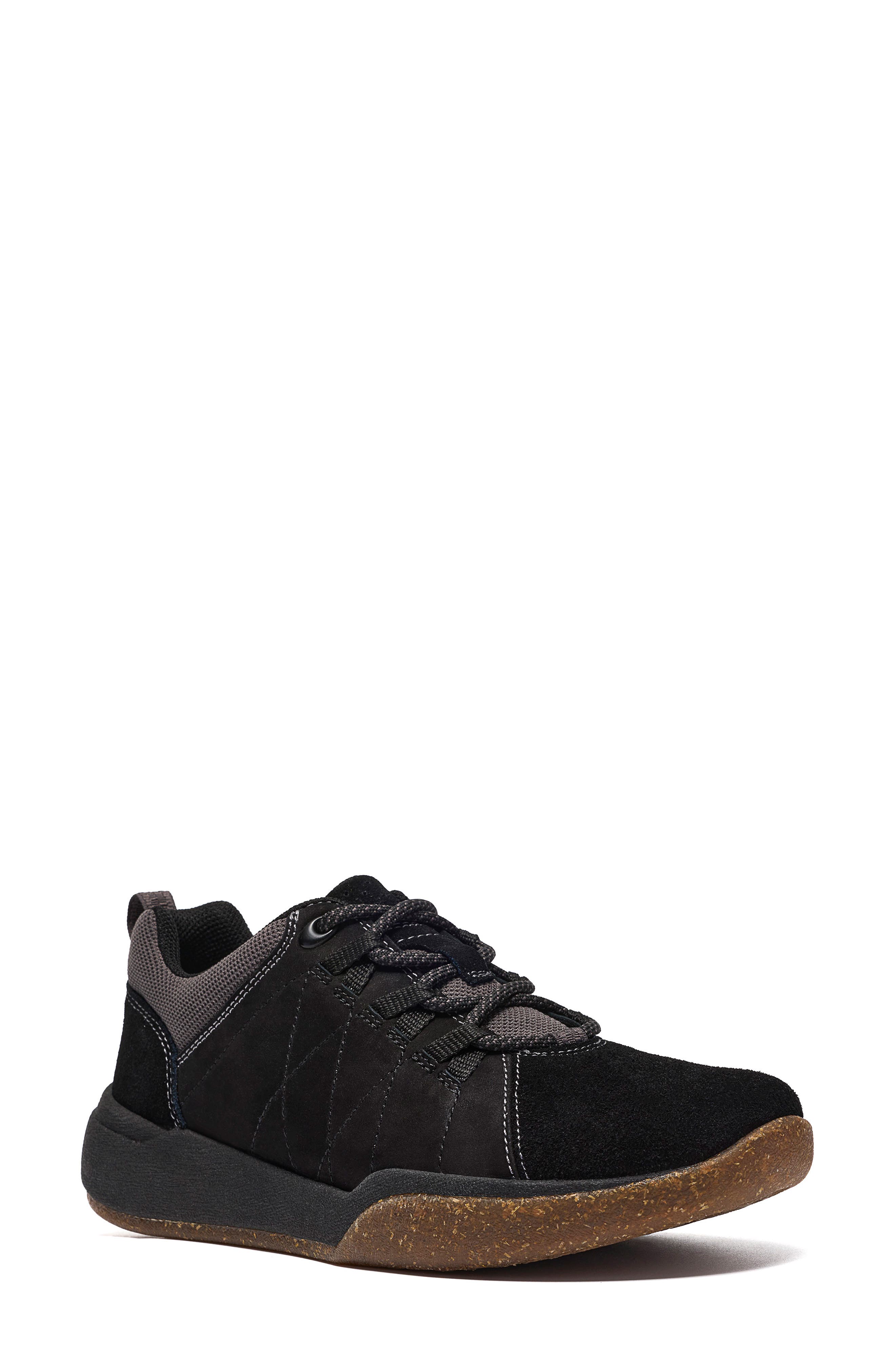 Aydria Lace Sneaker, Main, color, BLACK SUEDE