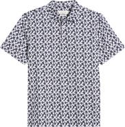 Bugatchi Victor OoohCotton® Palm Tree Print Polo