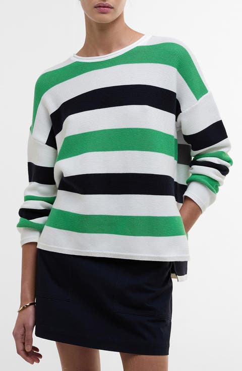 Marine Stripe Cotton Sweater